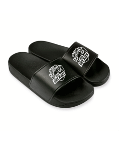 Badeschlappen schwarz/weiss