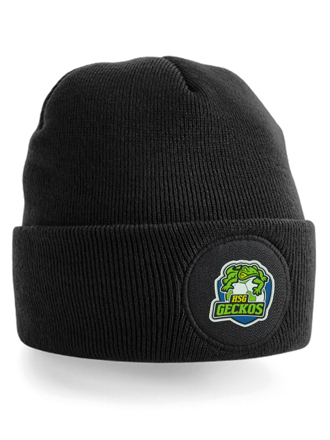 Beanie mit Rubber Patch Gecko